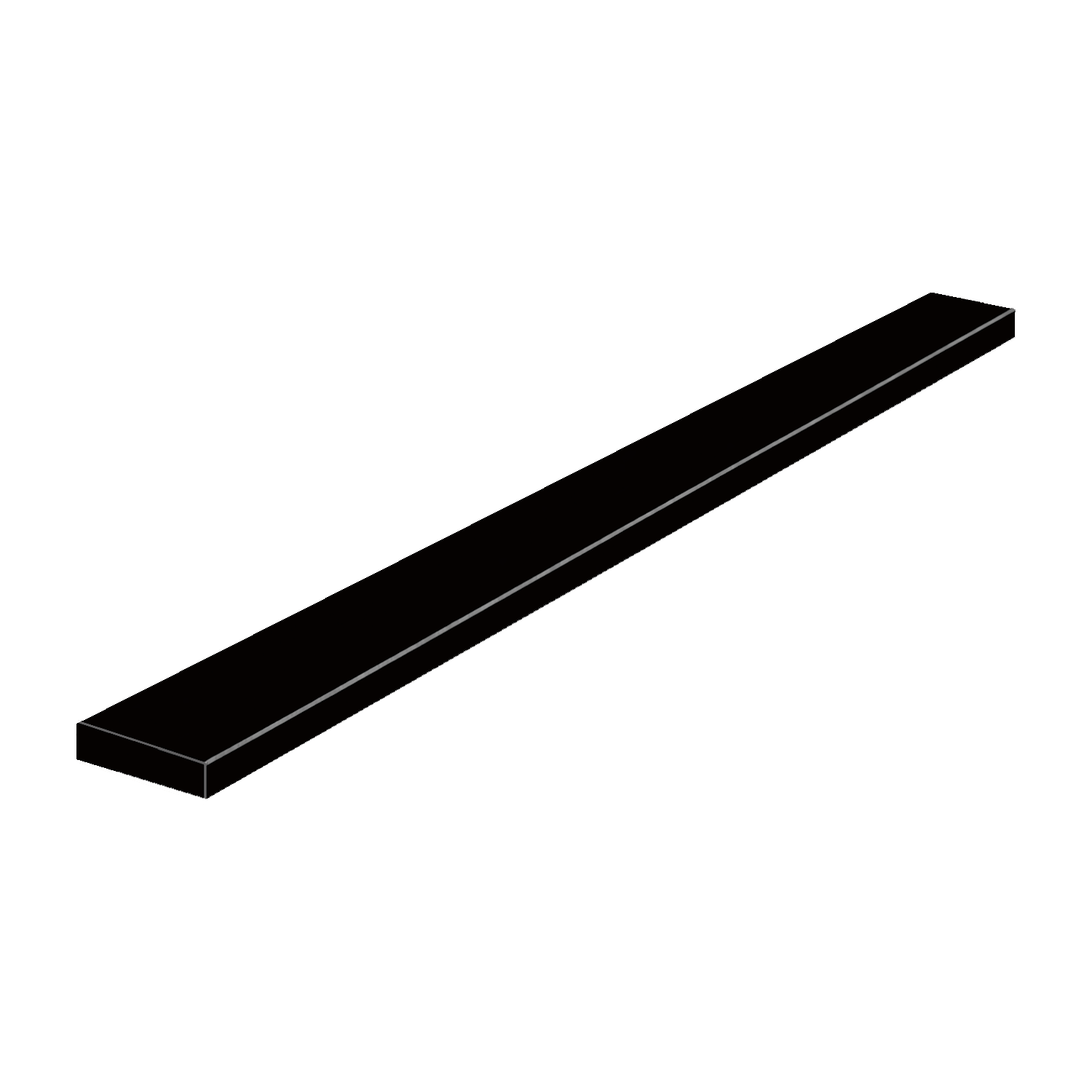 DutchLine - Composiet Dorpel Zwart - Semi Gepolijst - 1000x40x18