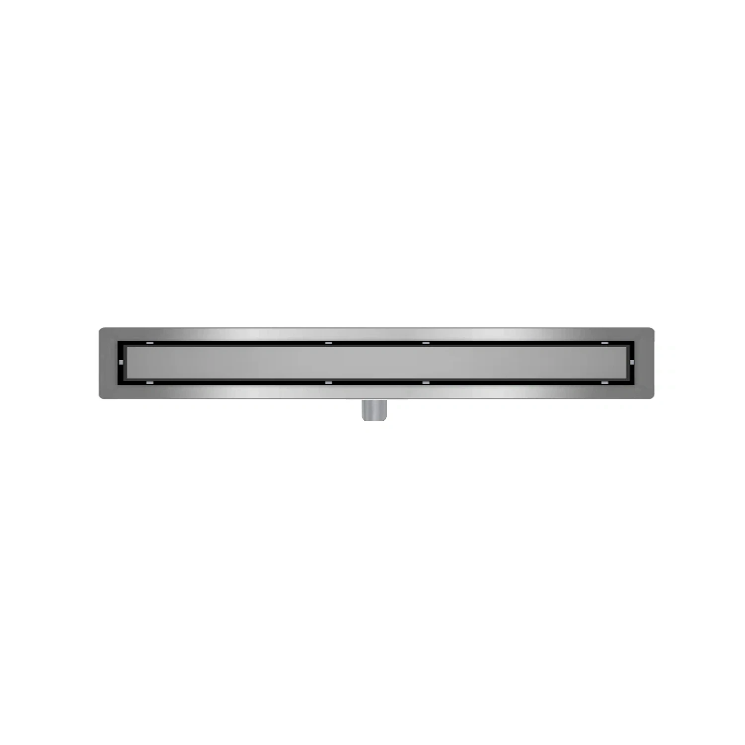 DutchLine -  Douchegoot met flens en tegelrooster - RVS - 1600x70mm