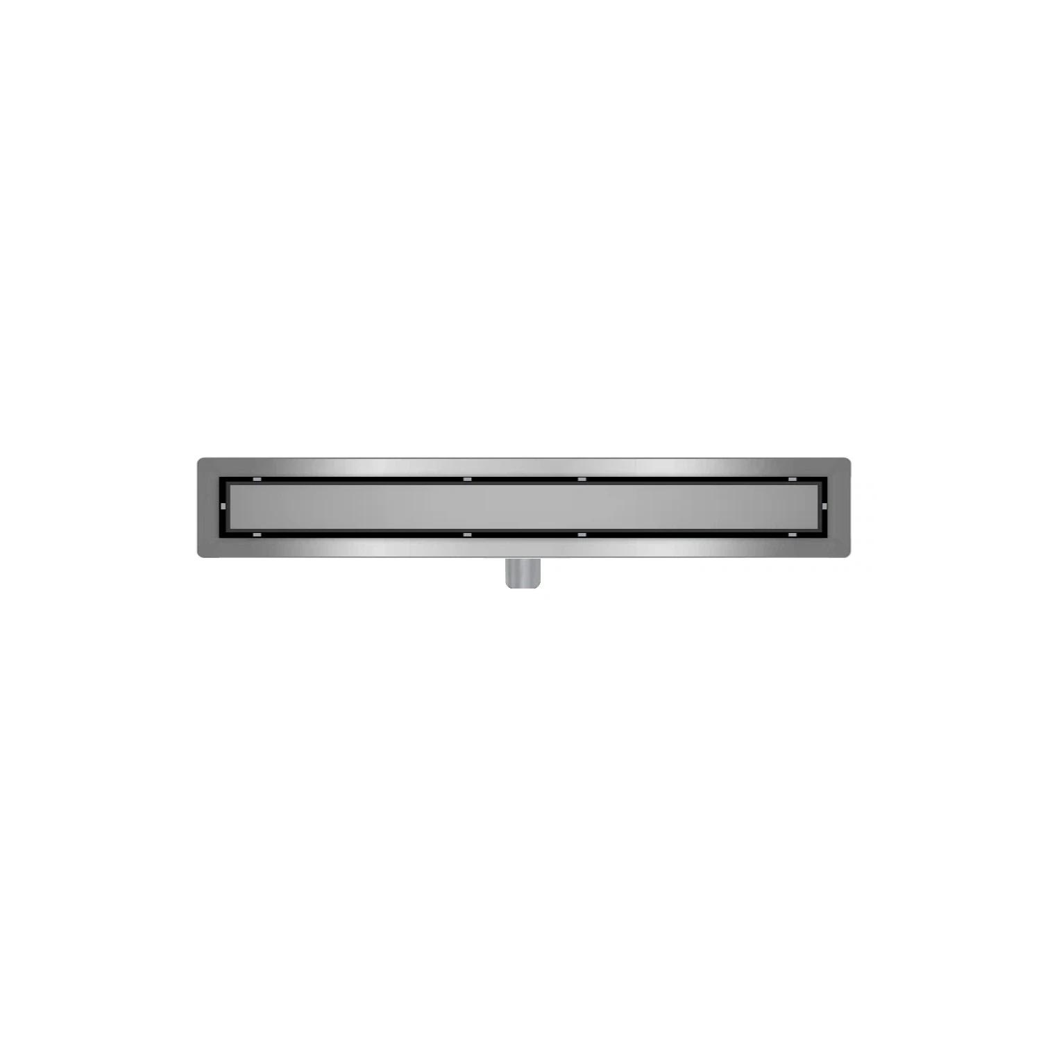 DutchLine -  Douchegoot met flens en tegelrooster - RVS - 900x70mm