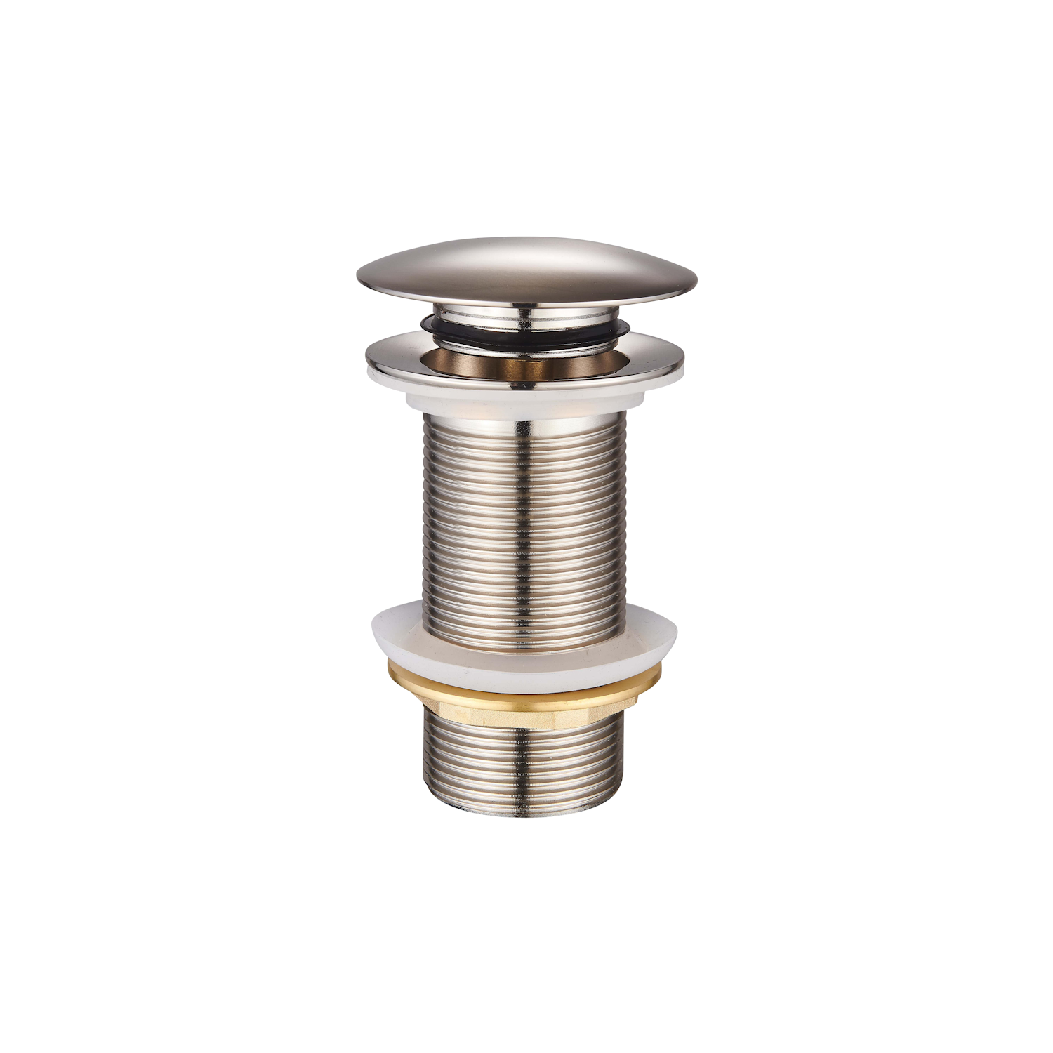 DutchLine - Extra Lange Clickwaste 10cm - Geborsteld Staal