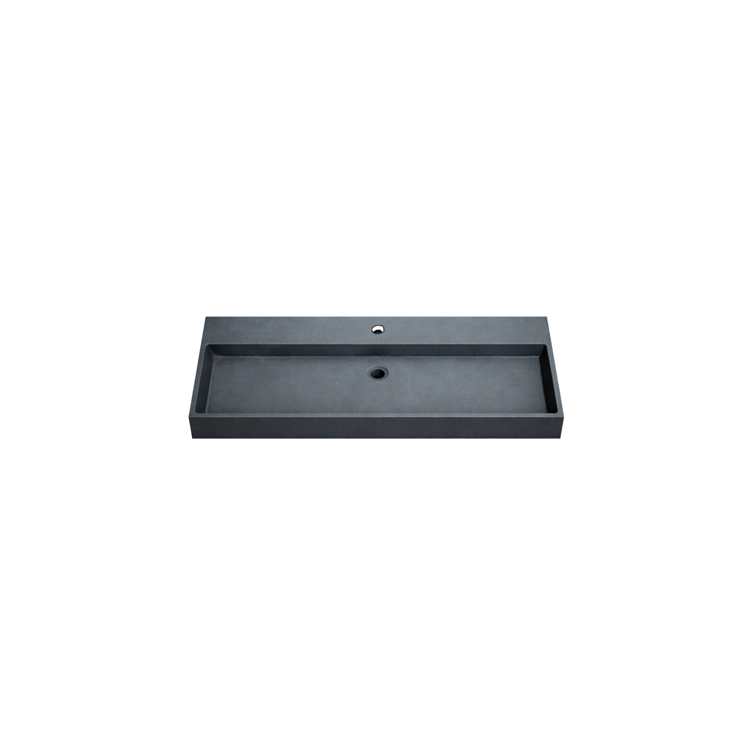 DutchLine - Graniet Wastafel - Mat Zwart - Met Kraangat - 1005x465x120