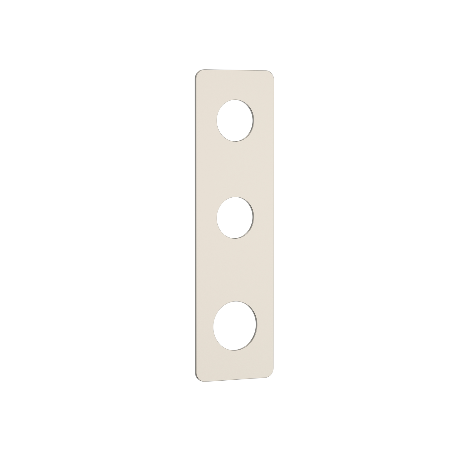 DutchLine - Grip 3-Weg Thermostische Douchemengkraan Afbouwdeel Afdekplaat - Geborsteld Staal
