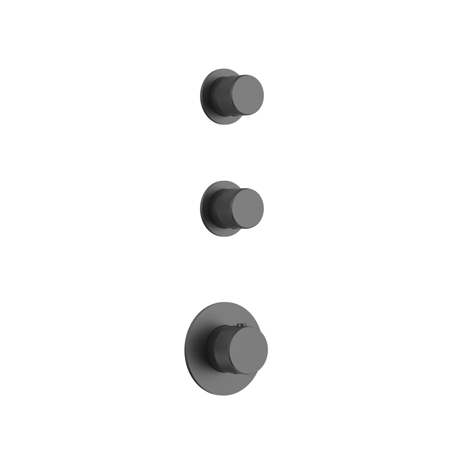 DutchLine - Grip 3-Weg Thermostische Douchemengkraan - Gunmetal