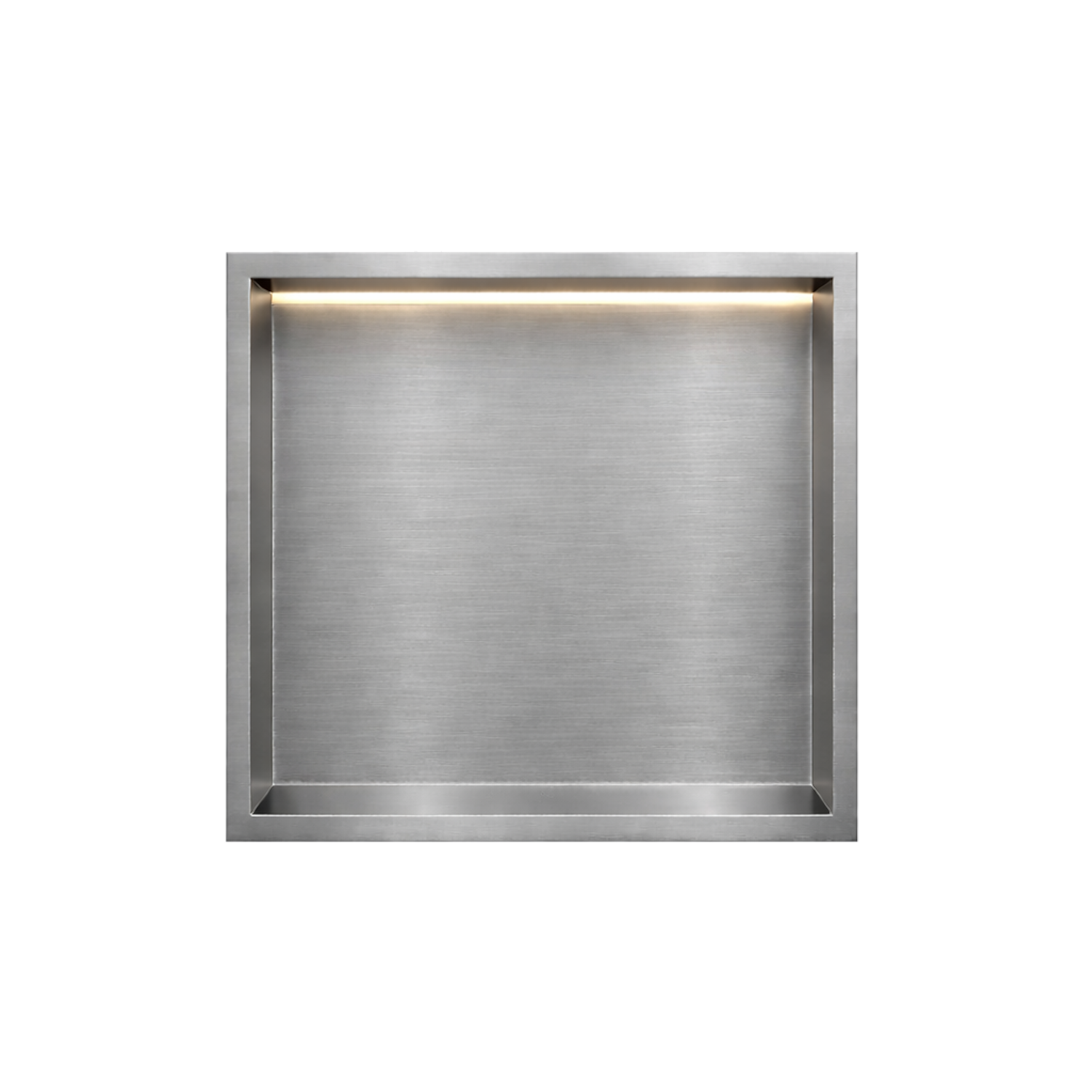 DutchLine - Inbouw Nis - Niet betegelbaar - Met Ledstrip - Gunmetal - 300x300x70