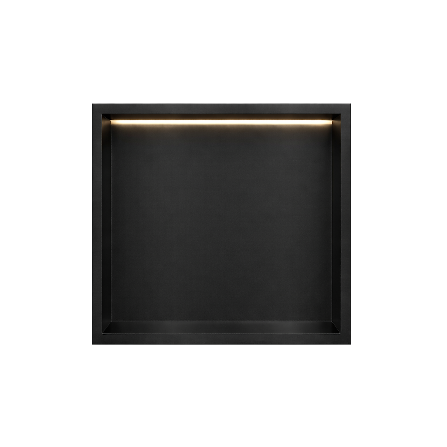 DutchLine - Inbouw Nis - Niet betegelbaar - Met Ledstrip - Mat Zwart - 300x300x70