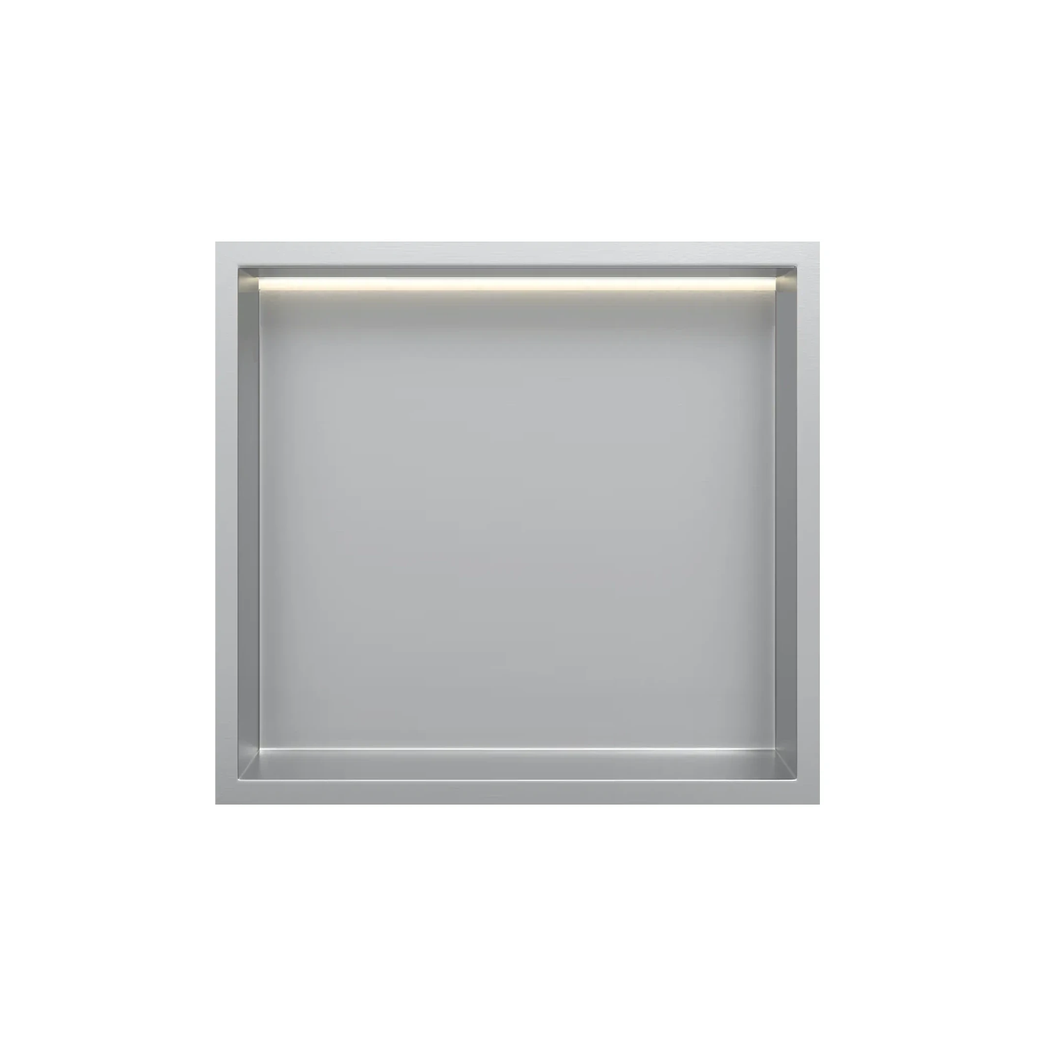 DutchLine - Inbouw Nis - Niet betegelbaar - Met Ledstrip - RVS - 300x300x70