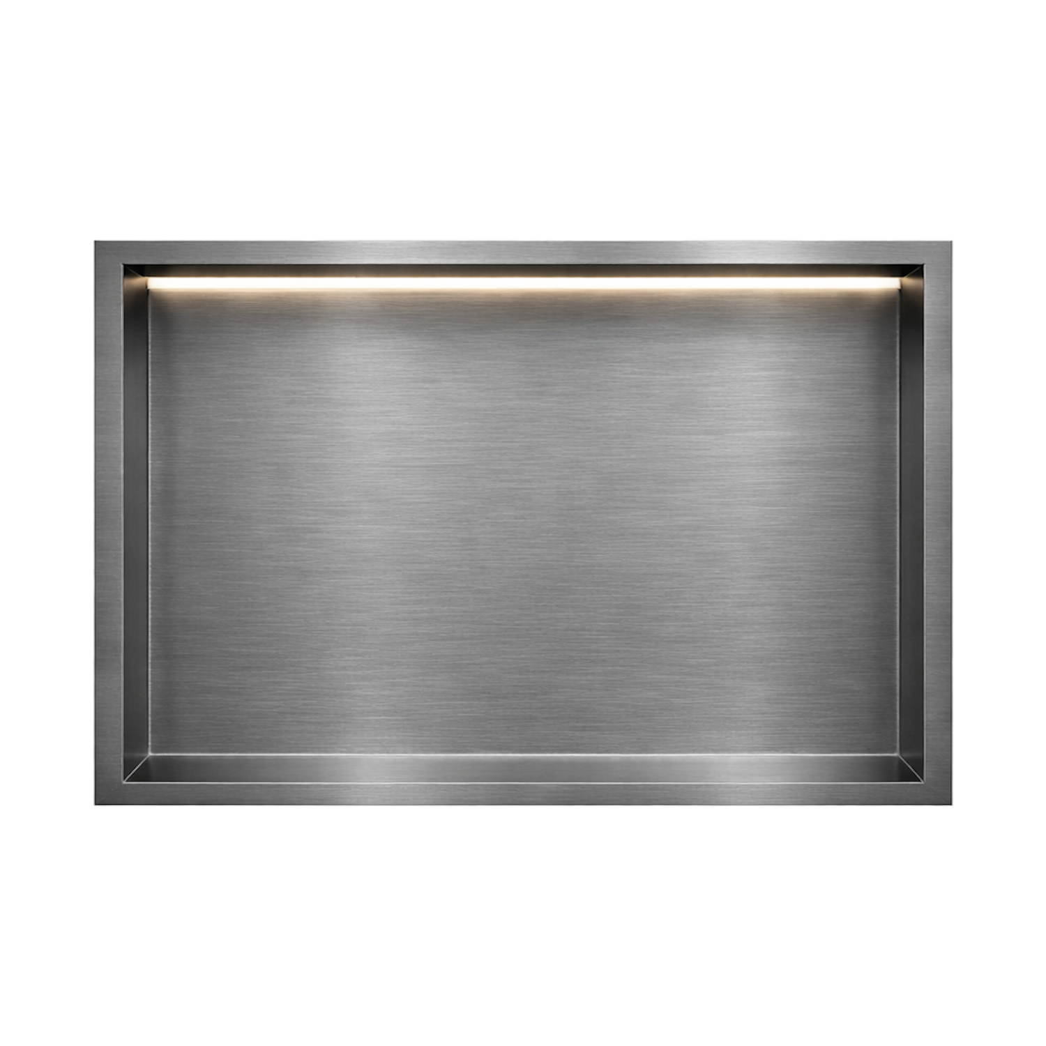 DutchLine - Inbouw Nis - Niet betegelbaar - Met Ledstrip - Gumetal - 300x600x70