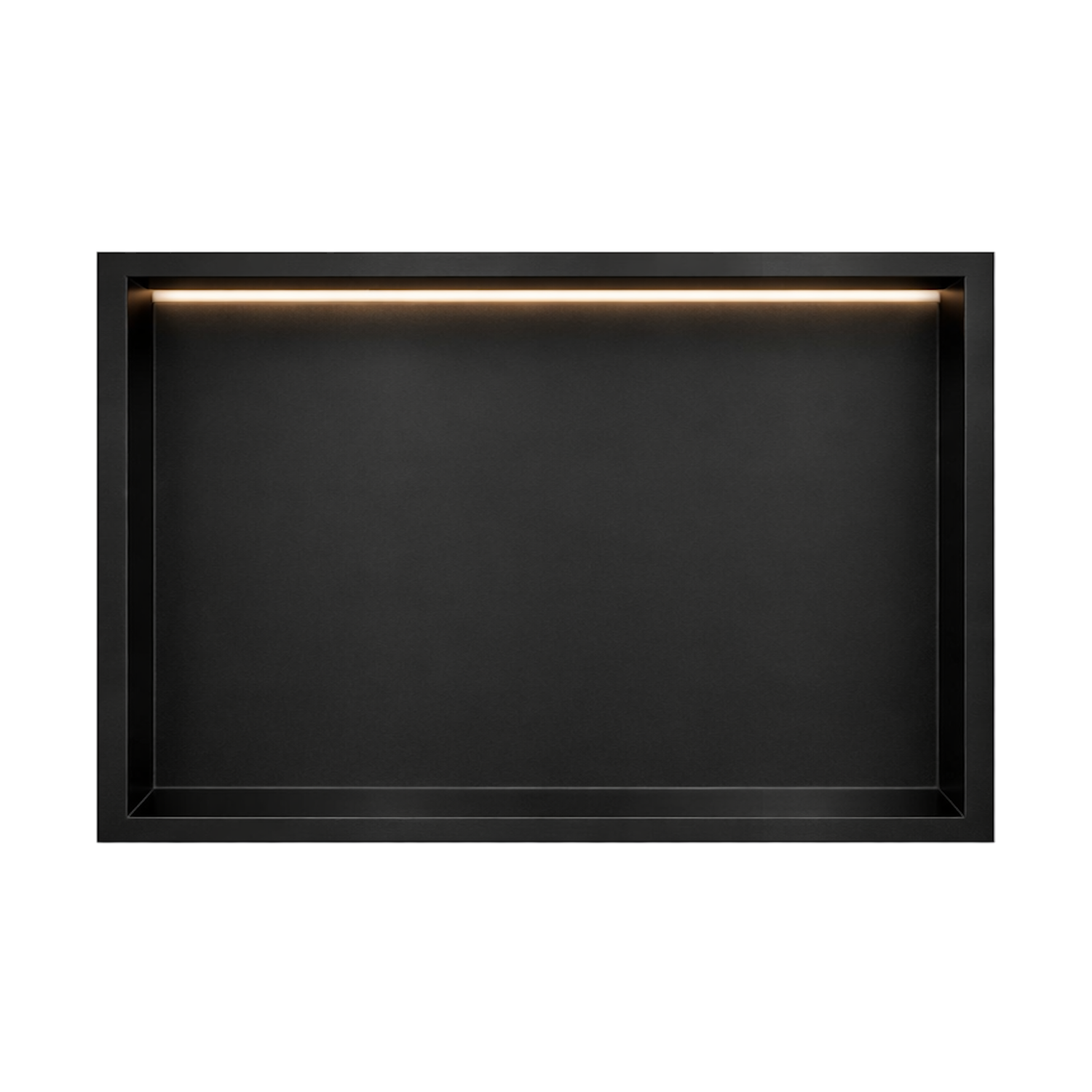DutchLine - Inbouw Nis - Niet betegelbaar - Met Ledstrip - Mat Zwart - 300x600x70