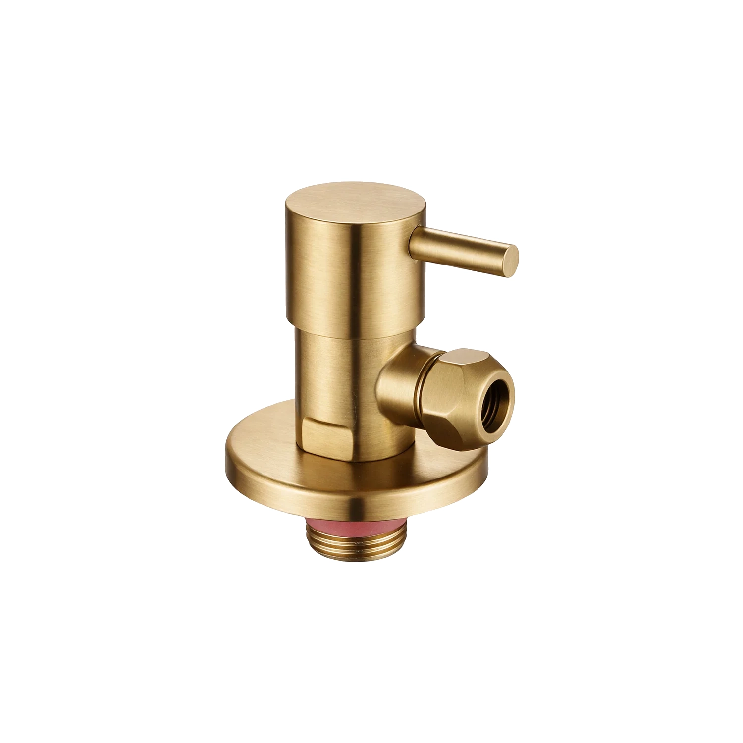 DutchLine - Luxe Stopkraan - Geborsteld Messing - 1/2×3/8