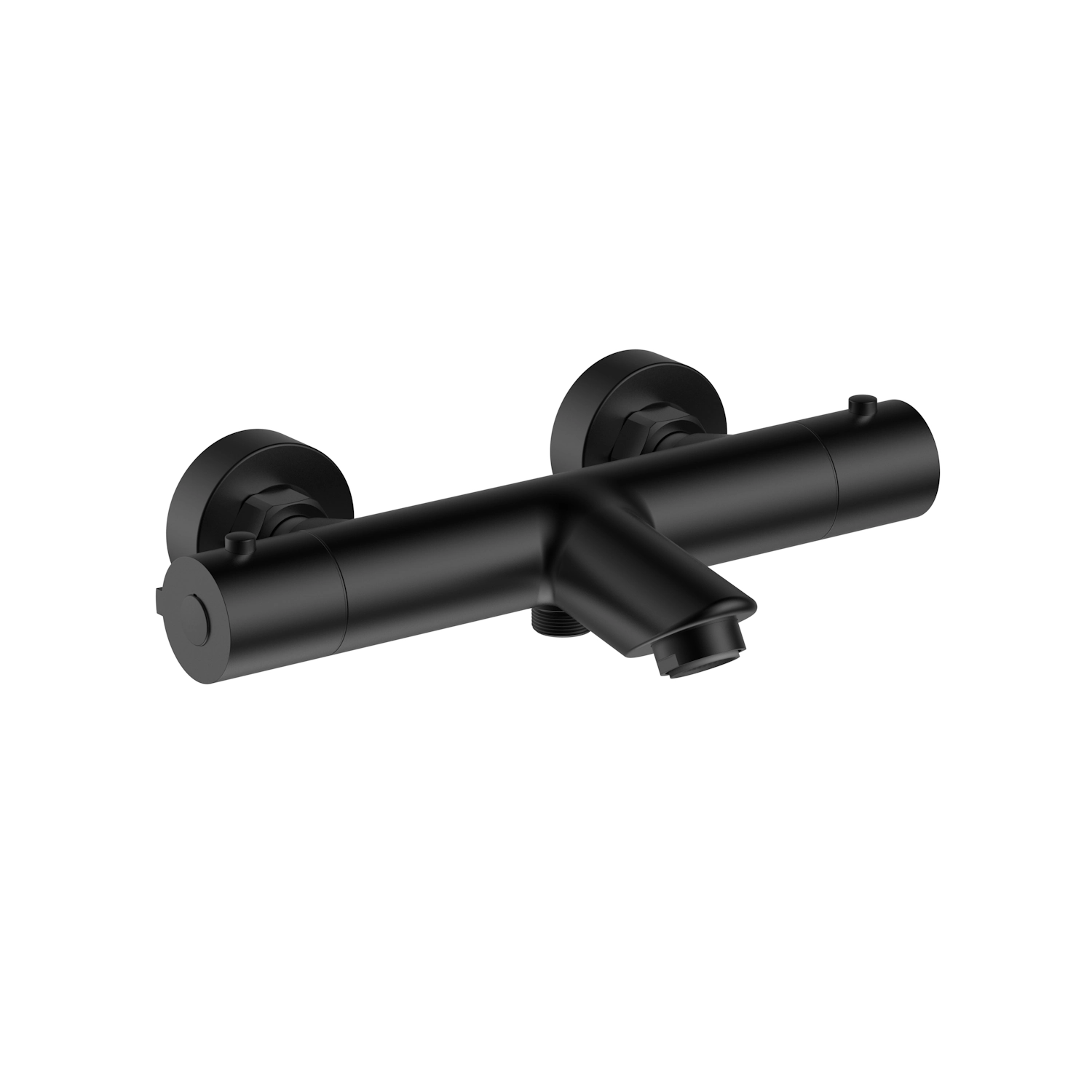 DutchLine - S-Line Thermostatische Badmengkraan H/H 150 - DutchLine - S - Line Thermostatische Badmengkraan HH 150 - Mat Zwart