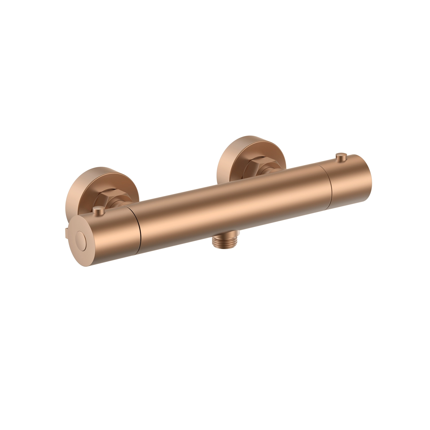 DutchLine - S-Line Thermostatische Douchemengkraan H/H 150 - Geborsteld Brons Koper