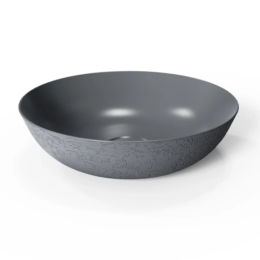 DutchLine - Solid.Surface Waskom Graphite - 400x115mm
