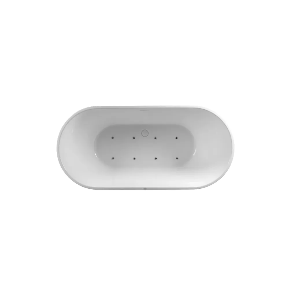 DutchLine - Vrijstaande Bubbelbad - MURANO 1.8 - Glans Wit - Glans Wit