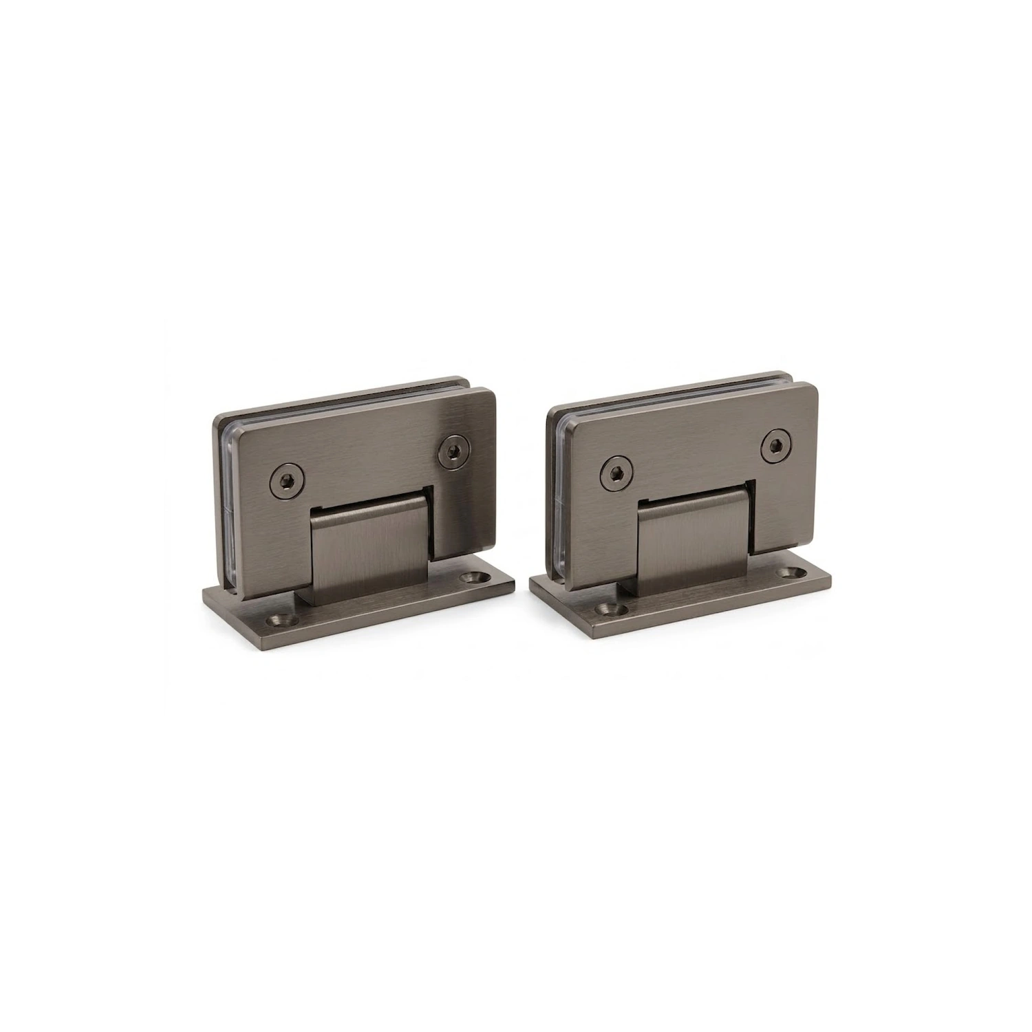 DutchLine - Set Scharnieren TB.V. Profielloze Nisdeuren - Gunmetal - 90x55x50