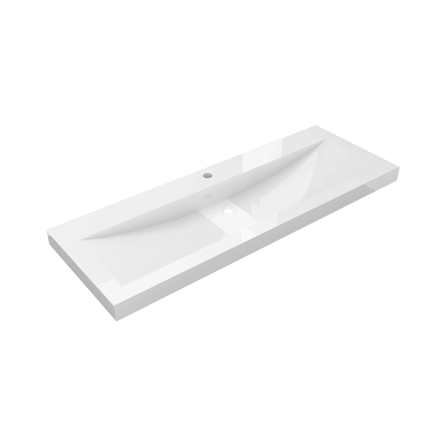 DutchLine - Atlanta Ondiep 100 - Glans Wit - 1 Kraangat