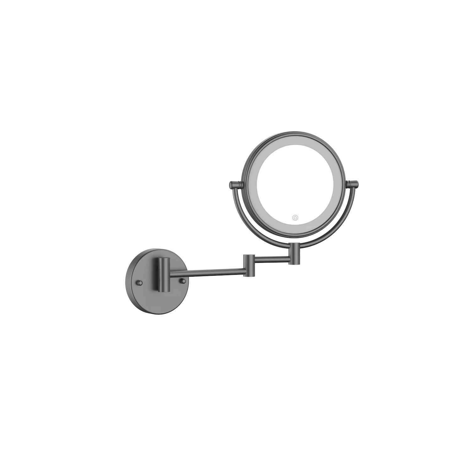 DutchLine - Make-Up Ledspiegel, 5x zoom - Gunmetal