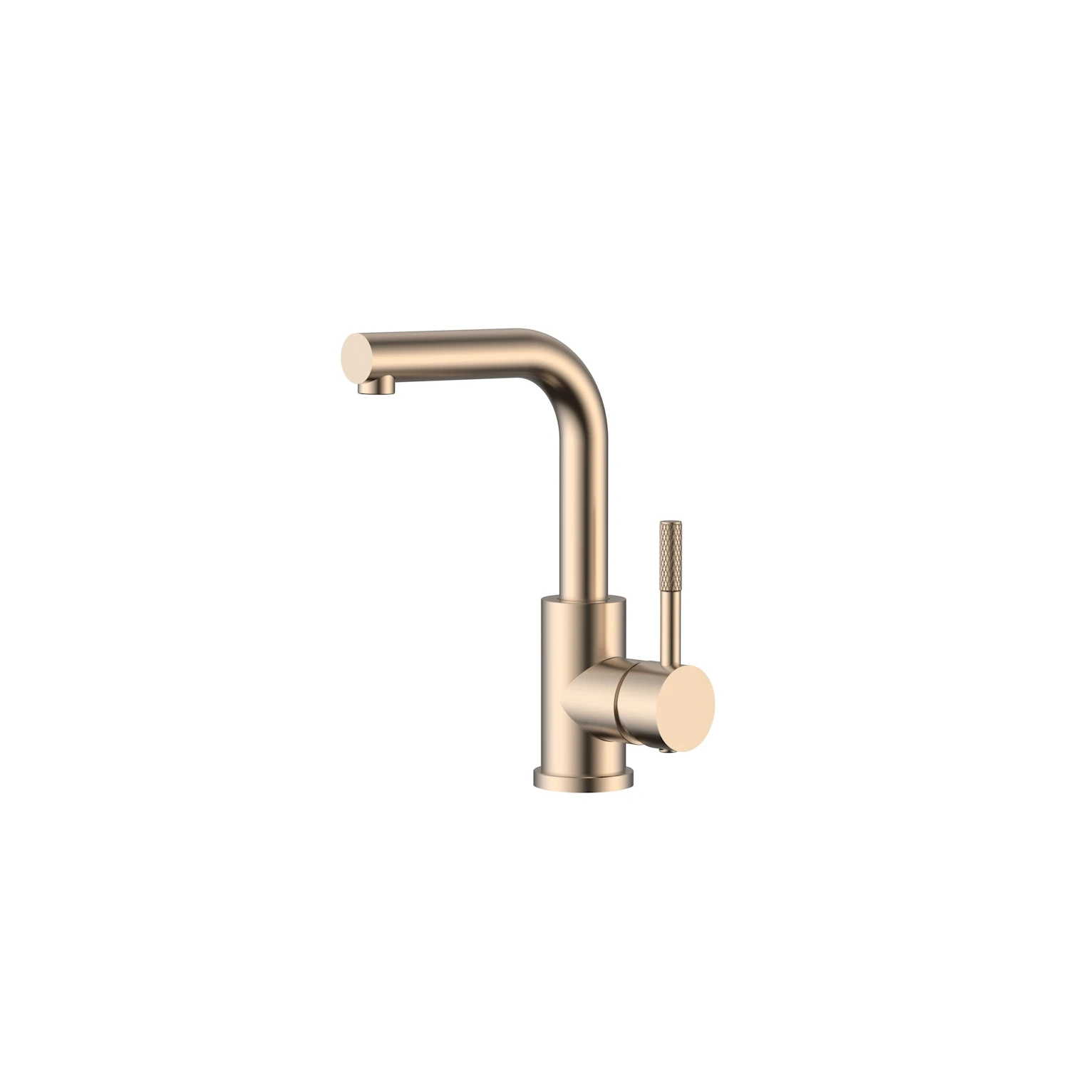 DutchLine - Square S-Grip Wastafelmengkraan - Geborsteld koper