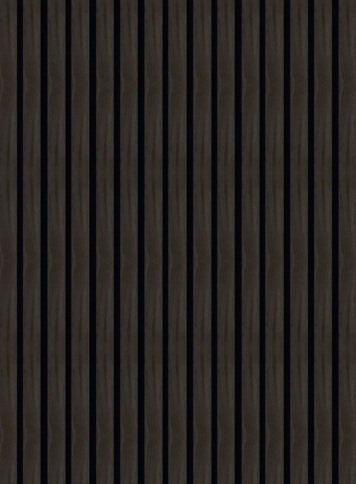 DutchLine - Wandpaneel Akoestisch met echt houtfineer - Gerookt Grijs - 600*2600mm